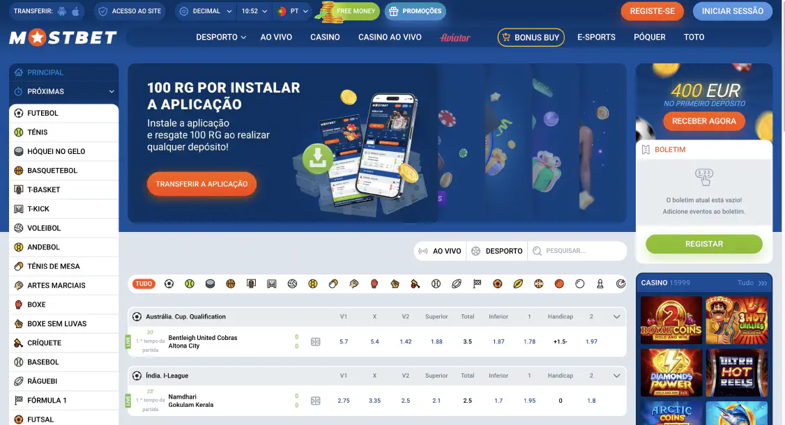 Mostbet Casino PT